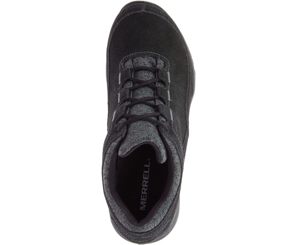 Tenis Senhora - Merrell Addison Couro Waterproof Q2 - Pretas - LPX648729